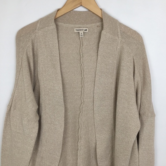 Toad & Co Open Circle Cardigan Hemply Sweater Organic Cotton Hemp Women’s Size M - Picture 3 of 11